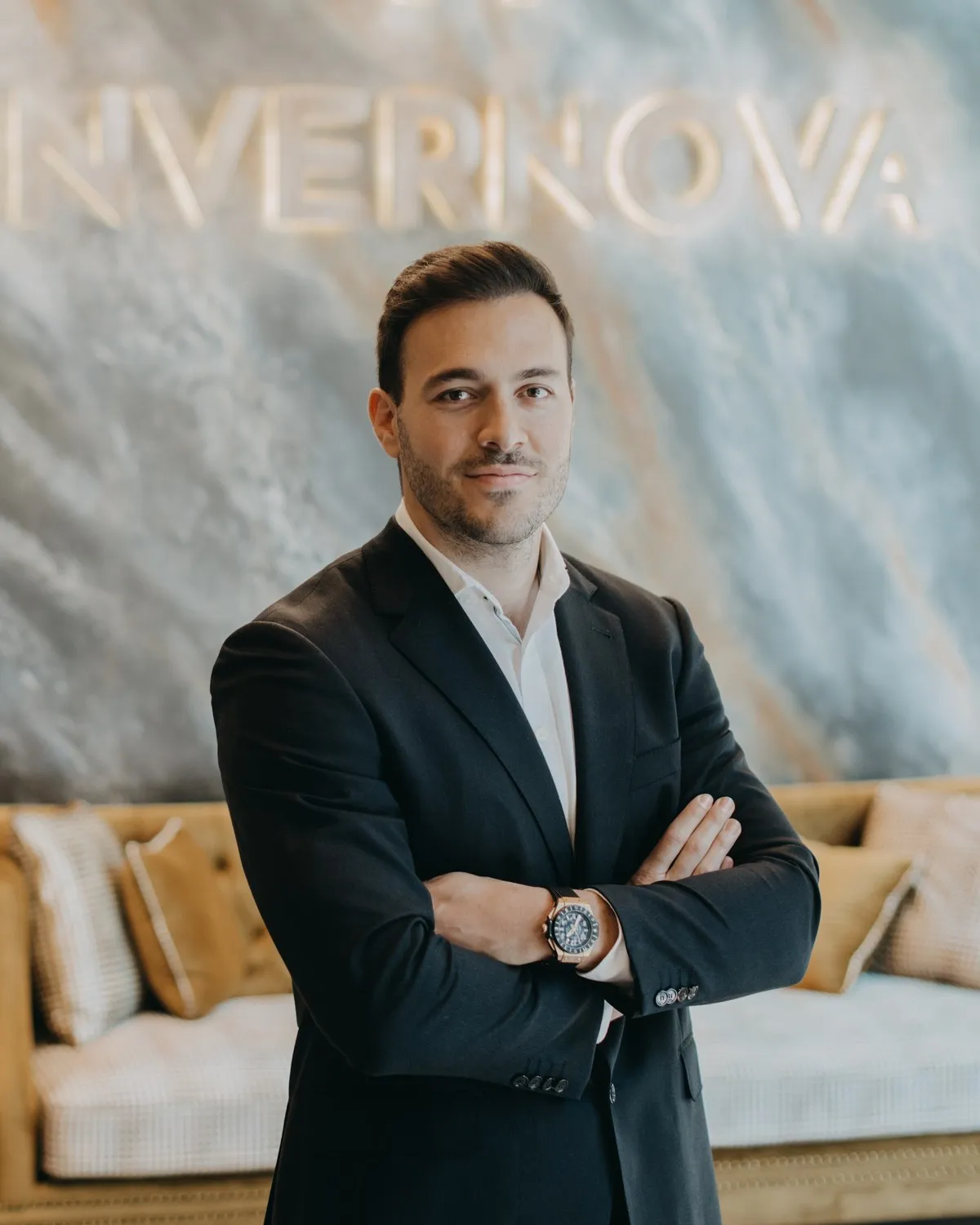 Alexandre Guardia en la oficina de Invernova
